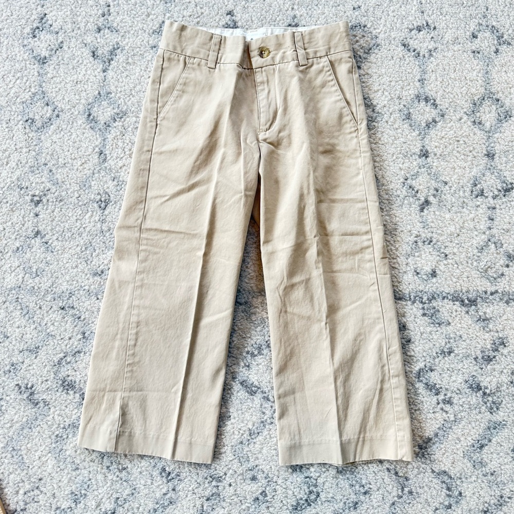 Janie and Jack Special Occasion Toddler Boy Beige Chinos Dress Pants size 4